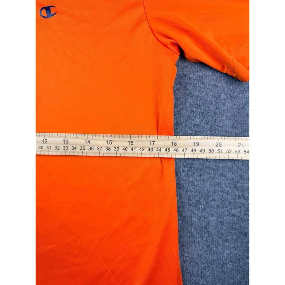 Champion Men's Medium Double Dry Performance T-Shirt Safety Orange Athletic Tee‎ - Picture 7 of 8